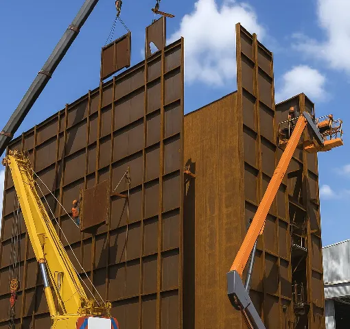 Boiler Casing with Structure